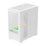 Boîtier d&rsquo;ordinateur DarkFlash C365 (blanc) + 5 ventilateurs