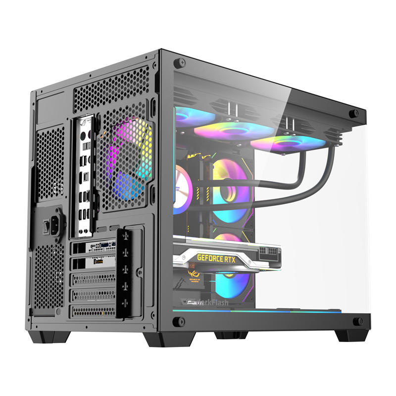 Boîtier d'ordinateur DarkFlash B275 PRO (noir) + 6 ventilateurs - Ypsilon Computers