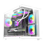 Boîtier d&rsquo;ordinateur DarkFlash B275 PRO (blanc) + 6 ventilateurs