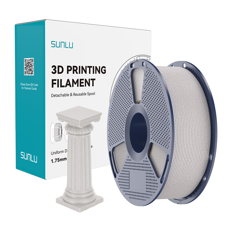 Filament en marbre PLA haute vitesse Sunlu (gris clair) - Ypsilon Computers
