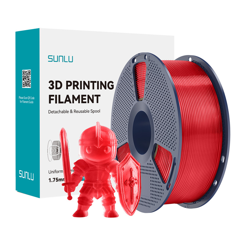 Sunlu PLA+ Filament (Rouge Transparent) - Ypsilon Computers