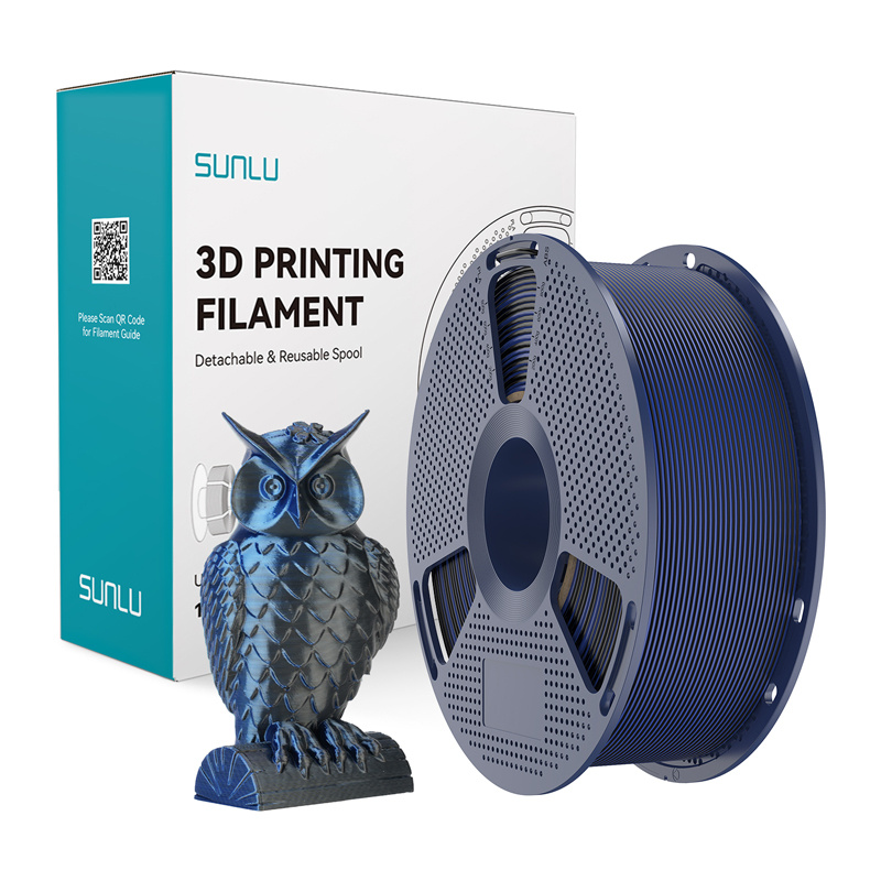 Filament Sunlu PLA+ Soie Dual Couleur (Noir et Bleu) - Ypsilon Computers