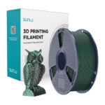 Filament Sunlu PLA+ Soie Dual Couleur (Noir et Vert)