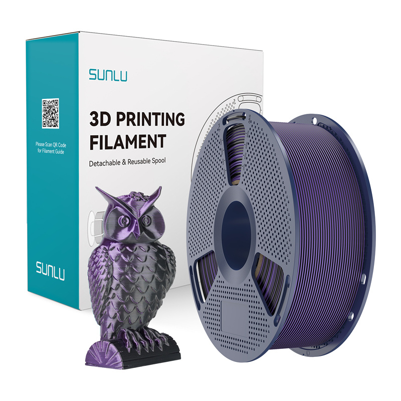 Filament Sunlu PLA+ Soie Dual Couleur (Noir et Violet) - Ypsilon Computers