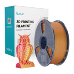 Filament Sunlu PLA+ Soie Dual Couleur (Rouge et Or)