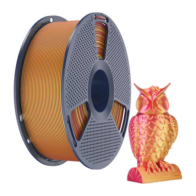 Filament Sunlu PLA+ Soie Dual Couleur (Rouge et Or) - Ypsilon Computers