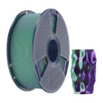 Filament Sunlu PLA+ Soie Dual Couleur (vert et violet)