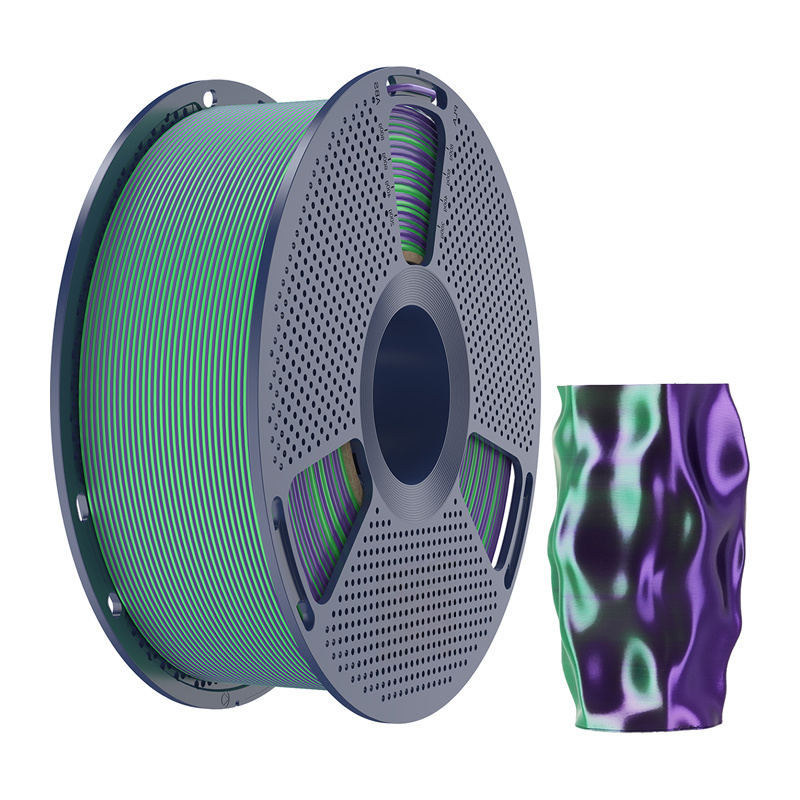 Filament Sunlu PLA+ Soie Dual Couleur (vert et violet) - Ypsilon Computers