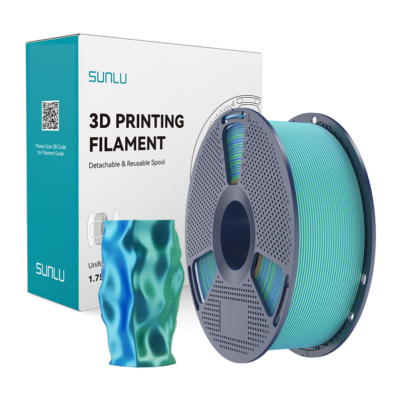 Filament Sunlu PLA+ Soie Dual Color (bleu-vert) - Ypsilon Computers