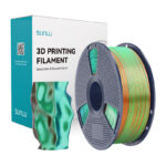 Filament Sunlu PLA+ Soie Tri-Color (orange, bleu et vert)