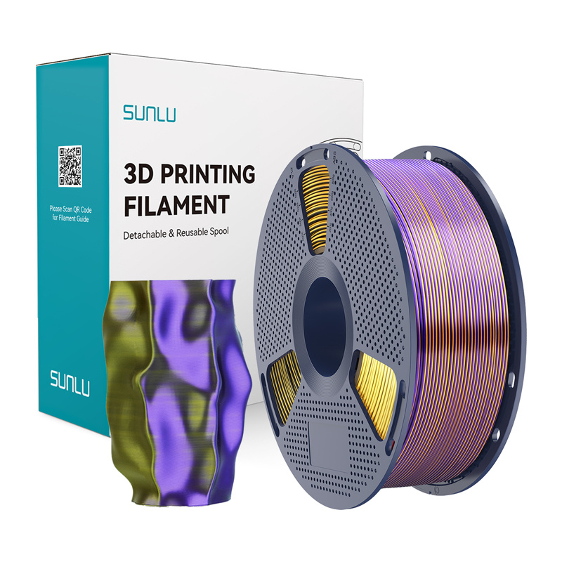 Filament Sunlu PLA+ Soie Tri-Color (Noir, Or et Violet) - Ypsilon Computers