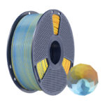Sunlu PLA+ Soie Filament Quatre-Couleurs (bleu-violet-orange-jaune)