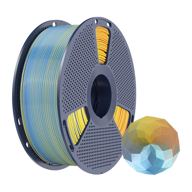 Sunlu PLA+ Soie Filament Quatre-Couleurs (bleu-violet-orange-jaune) - Ypsilon Computers