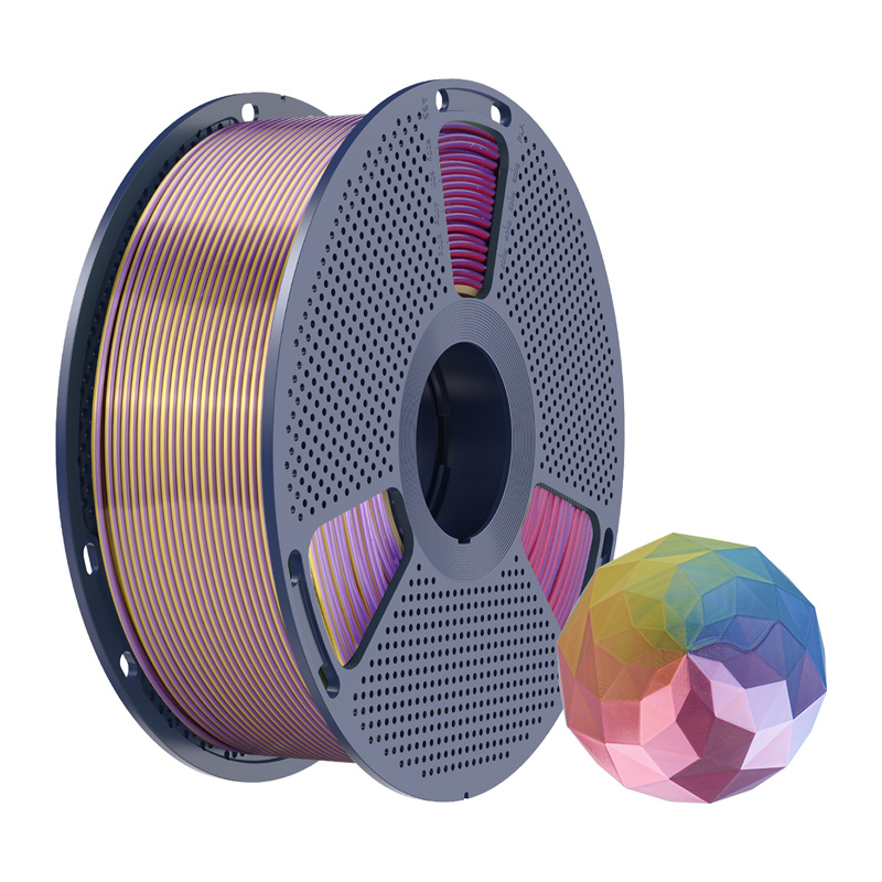Sunlu PLA+ Soie Filament Quatre-Couleurs (bleu-violet-rouge-or) - Ypsilon Computers