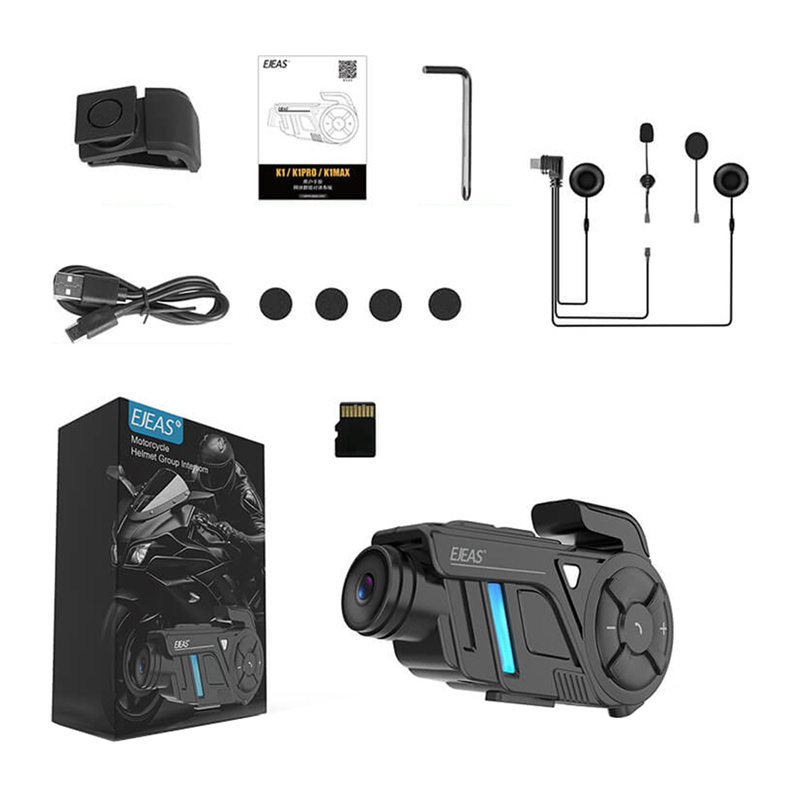 Intercom moto avec enregistreur EJEAS K1Pro+ - Ypsilon Computers