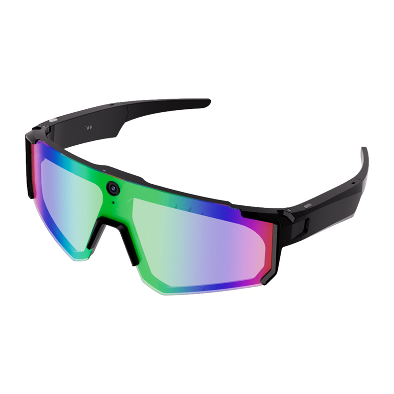Lunettes de sport AI Colmi V06 (Noires avec verres bleus) - Ypsilon Computers
