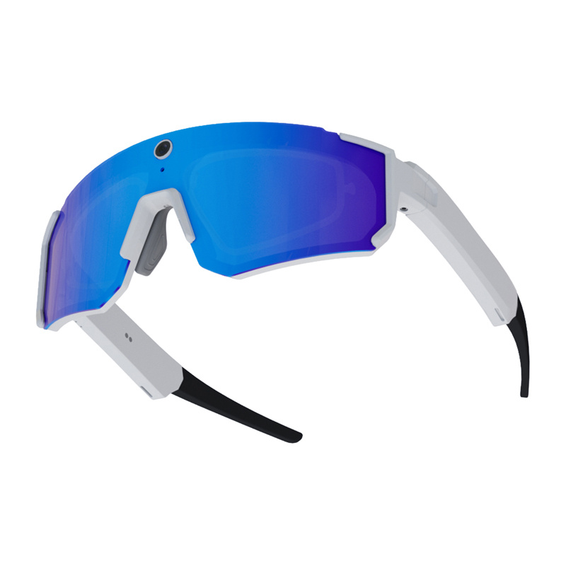 Lunettes de sport Colmi V06 AI blanches (avec verres bleus) - Ypsilon Computers