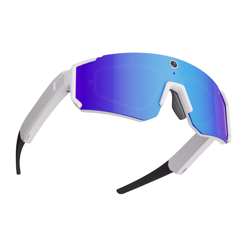 Lunettes de sport Colmi V06 AI blanches (avec verres bleus) - Ypsilon Computers