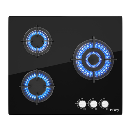 ISEASY MGBG-603S2R Cuisinière à gaz 3 foyers - Ypsilon Computers