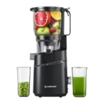 AMZCHEF SJ-036CBK Extracteur de Jus Lent (Noir)