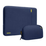 Housse pour ordinateur portable TOMTOC Defender-A13 + Ensemble de coque 14&Prime; (Bleu marine)