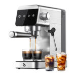 AMZCHEF CE-AZ-EM1501-SV Machine à Café à Piston (Argent)