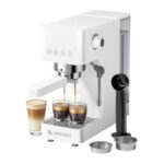 AMZCHEF CE-EM3131-WT Machine à Café à Piston (Blanc)