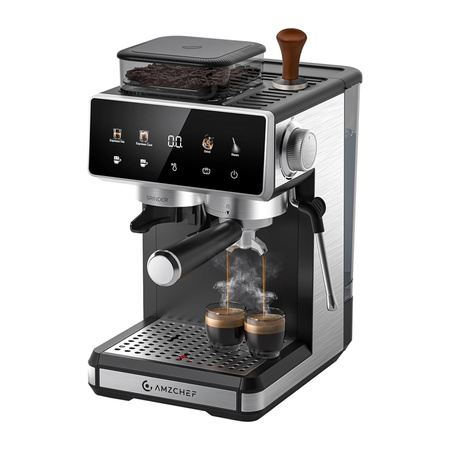 AMZCHEF CE-CM5560-SV Machine à Café à Piston (Argent) - Ypsilon Computers