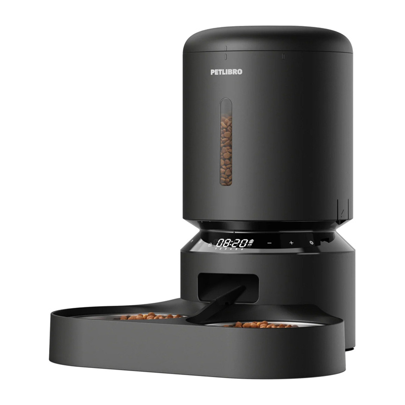 PETLIBRO Granary Distributeur de Nourriture pour Animaux 5L avec Double Bol (Noir) - Ypsilon Computers