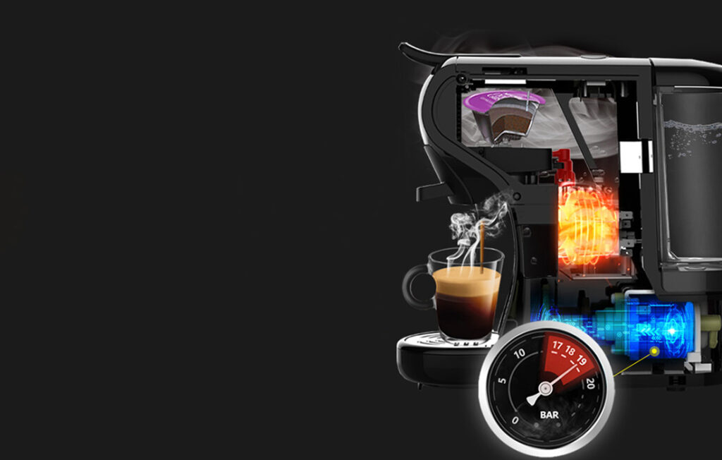 HiBREW H1A – Machine à café capsules 4‑en‑1