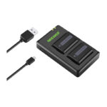 Ensemble de 2 batteries de remplacement Sony et un chargeur NEEWER NP-FW50