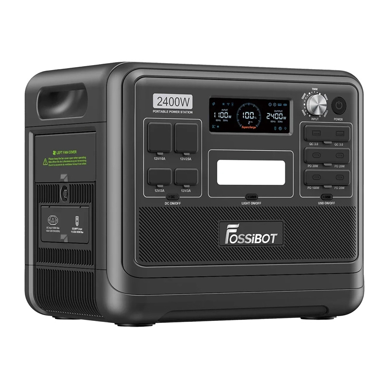 FOSSIBOT F2400 Station de Charge 2400W (Noir) - Ypsilon Computers