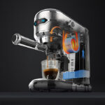 Machine à café espresso HiBREW H11 – 19 bars • Mousseur lait • Café moulu & dosettes E.S.E.
