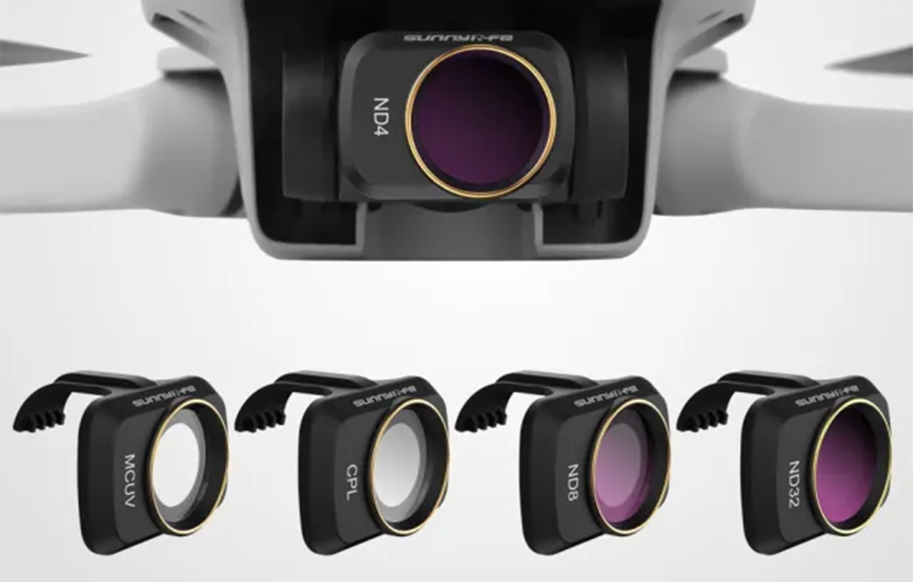Ensemble de 4 filtres CPL ND 4/8 UV Sunnylife pour DJI Mini 2 (MM-FI9257) - Ypsilon Computers