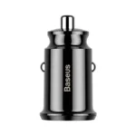 Chargeur de voiture Baseus Grain 2x USB 5V 3.1A (noir)