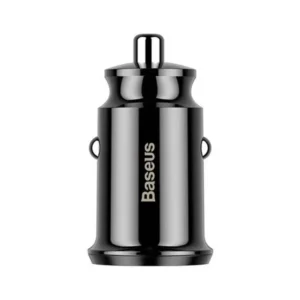 Chargeur de voiture Baseus Grain 2x USB 5V 3.1A (noir)