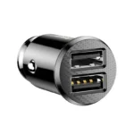 Chargeur de voiture Baseus Grain 2x USB 5V 3.1A (noir)
