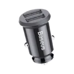 Chargeur de voiture Baseus Grain 2x USB 5V 3.1A (noir)