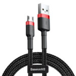 Baseus Cafule Câble Micro USB 1.5A 2m (Rouge+Noir)