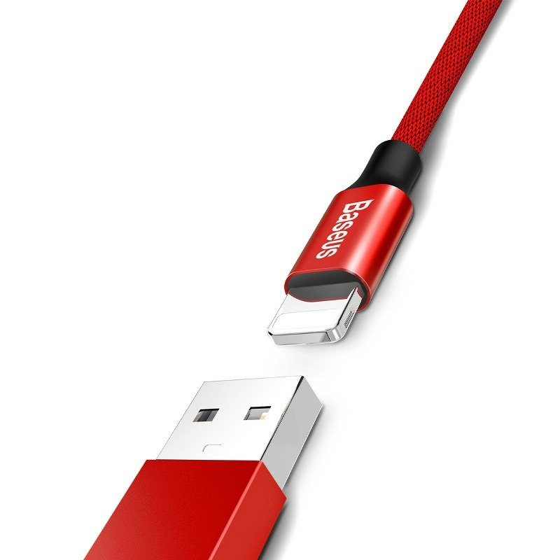 Câble Lightning Baseus Yiven 180 cm 2A (rouge) - Ypsilon Computers