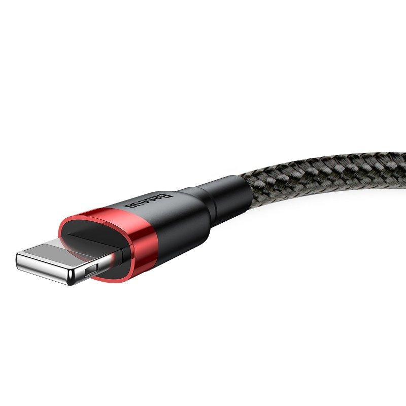 Baseus Cafule Câble USB Lightning 1,5A 2m (Noir+Rouge) - Ypsilon Computers