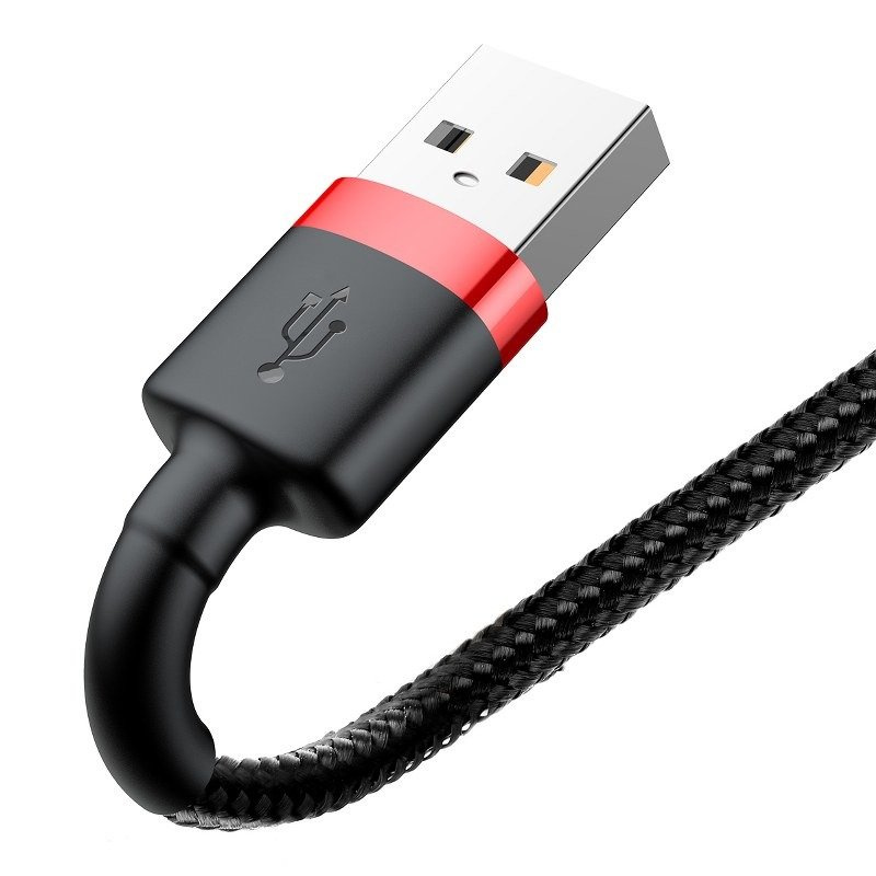 Baseus Cafule Câble USB Lightning 1,5A 2m (Noir+Rouge) - Ypsilon Computers