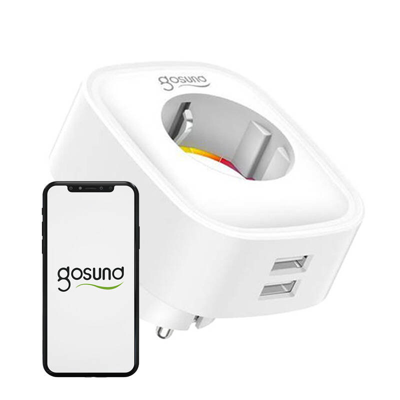 Prise intelligente WiFi Gosund SP112 2xUSB, 16A, Tuya - Ypsilon Computers