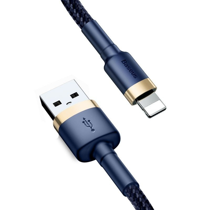 Baseus Cafule câble Lightning 1.5A 2m (Or+Bleu foncé) - Ypsilon Computers