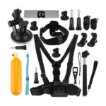 Ensemble de 20 accessoires Puluz pour caméras sportives (y compris Osmo Action 5 Pro, Insta360 Ace Pro 2) PKT18