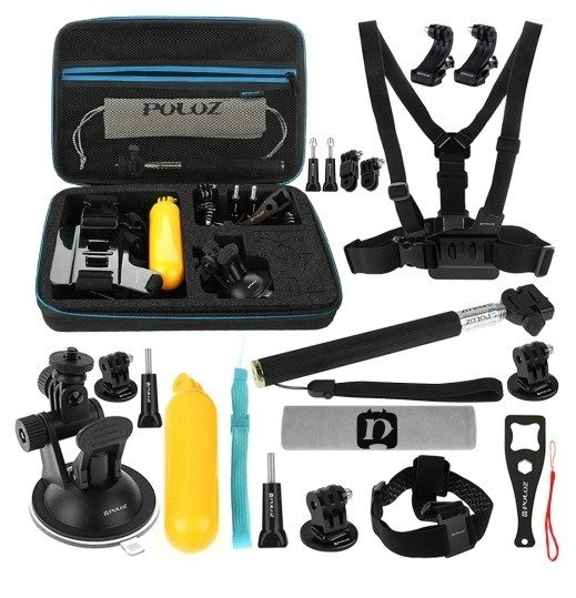 Puluz ensemble de 20 accessoires pour caméras sportives (y compris Osmo Action 5 Pro) PKT11 - Ypsilon Computers