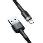 Baseus Cafule Câble USB Lightning 2,4A 1m (Gris+Noir)