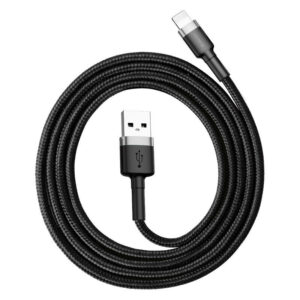 Baseus Cafule Câble USB Lightning 2,4A 1m (Gris+Noir)