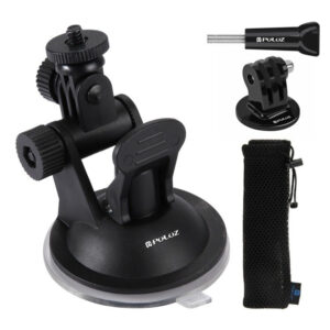 Support de pare-brise Puluz pour caméras sportives (y compris Osmo Action 5 Pro, Insta360 X5)