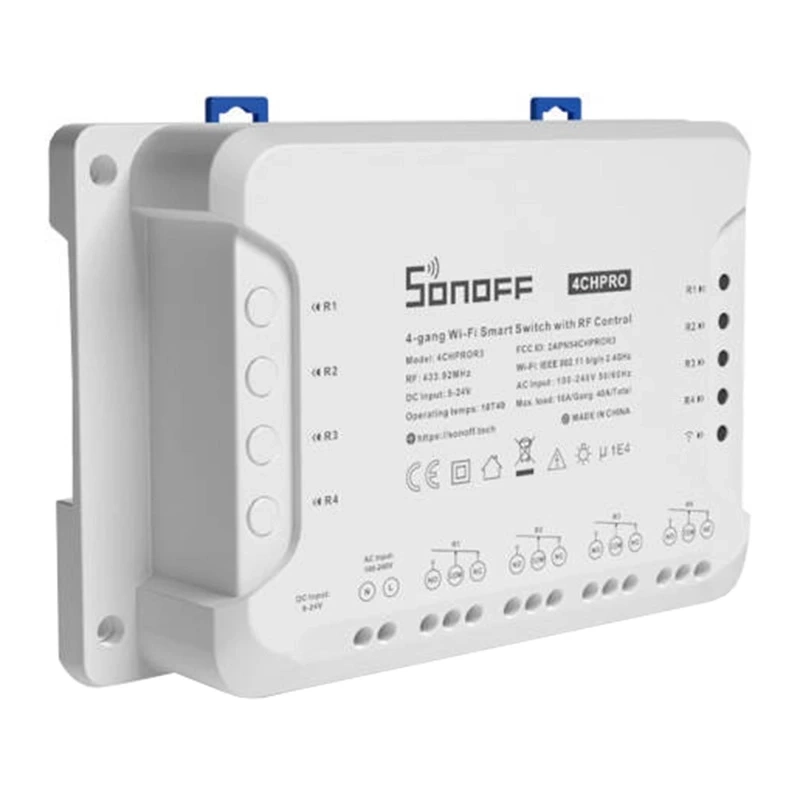 Interrupteur intelligent WiFi SONOFF 4CHPROR3 - Ypsilon Computers